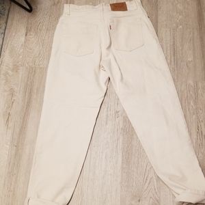 Levi Jean's. Cream colored . Vintage
